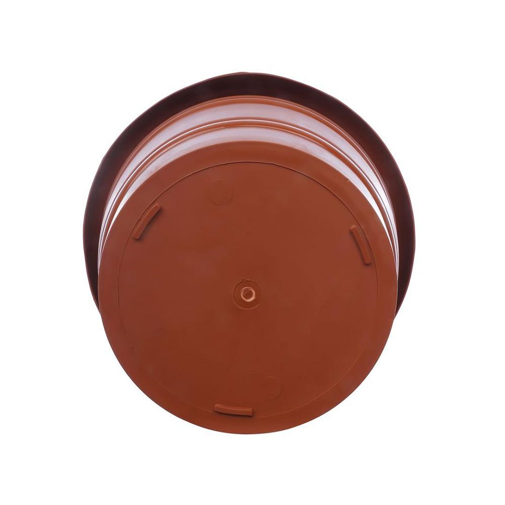 0838 Garden Heavy Plastic Planter Pot/Gamla 8 inch (Brown, Pack of 1,Medium ) - SkyShopy 0838 Garden Heavy Plastic Planter Pot/Gamla 8 inch (Brown, Pack of 1,Medium ) - SkyShopy